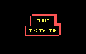 Cubic Tic Tac Toe